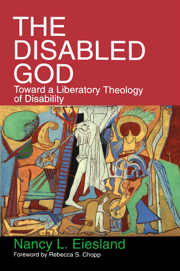 cover of the disabled God with an abstract painting depicting bodies moving
