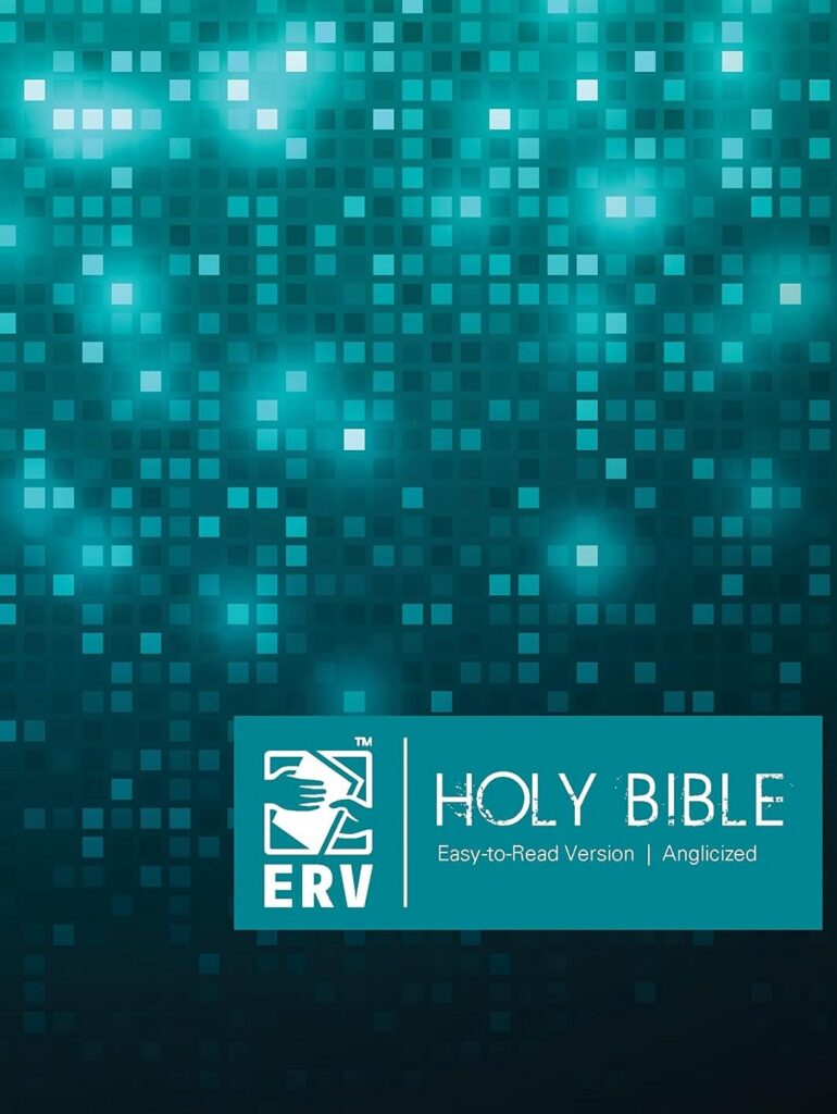 cover of the ERV Bible in blue squares